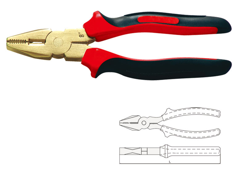 X Spark Non Sparking Combination Plier With Cutter