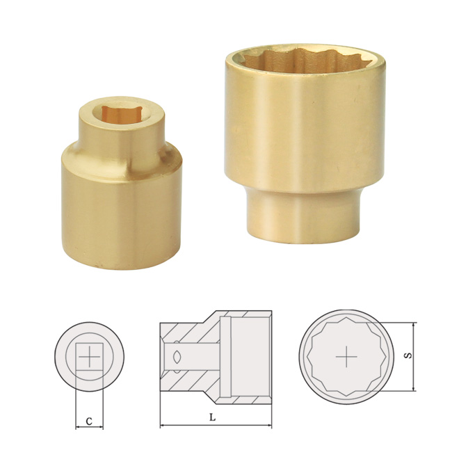 3-8” Drive Sockets Metric Regular Bi Hex 12P
